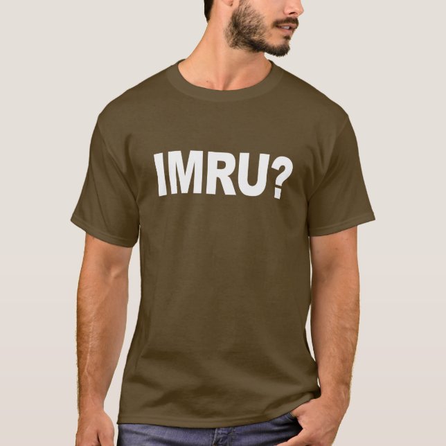 Camiseta Autocolante no vidro traseiro de IMRU (Frente)