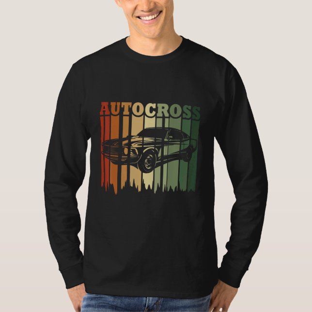 Camiseta Autocross Retro Car Racing Motorsport Apparel (Frente)