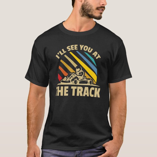 Camiseta Autodeclarado Go Kart Racing Expert Kart (Frente)