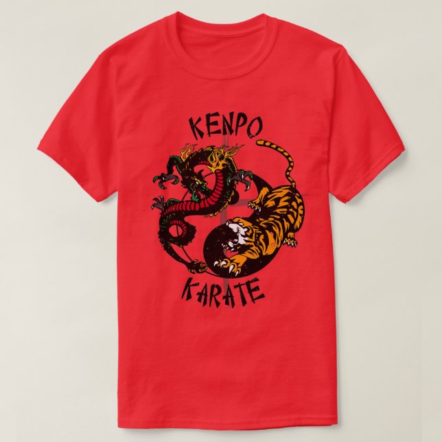 Camiseta Autodefesa Kenpo Karate Artes Marciais (Frente do Design)