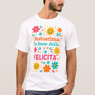 Camiseta Autoestima e felicidade