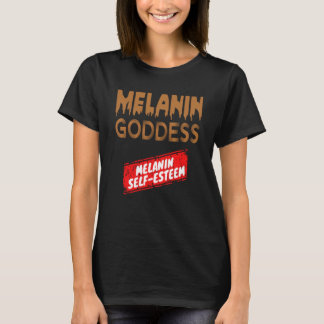 Camiseta Autoestima e História Negra Mês 2023 Melanin G