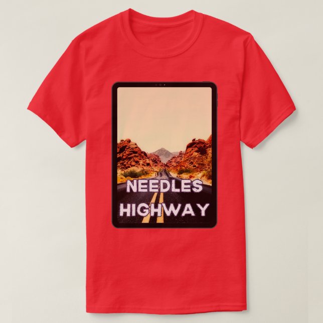 Camiseta Autoestrada agulha 1 (Frente do Design)