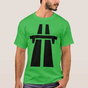 Camiseta Autoestrada, Autobahn - Preto