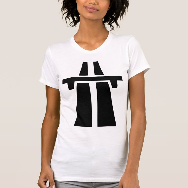Camiseta Autoestrada, Autobahn - Preto (Frente)