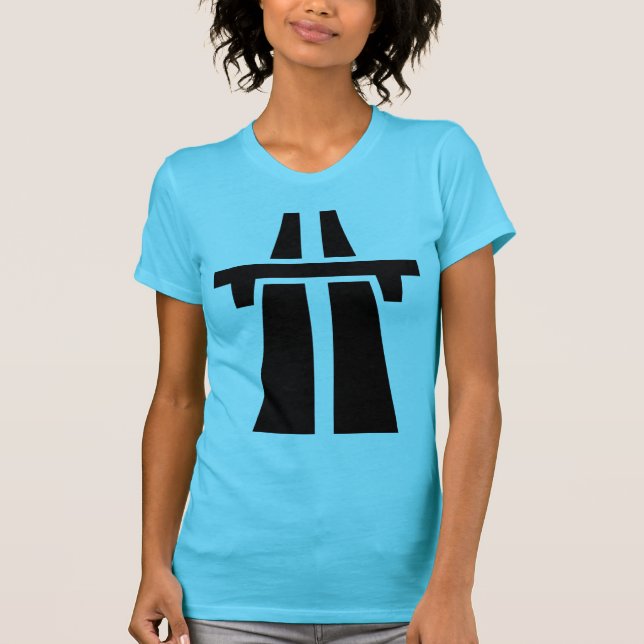Camiseta Autoestrada, Autobahn - Preto (Frente)