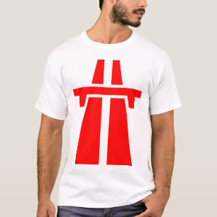 Camiseta Autoestrada, Autovía, Autobahn - Vermelho