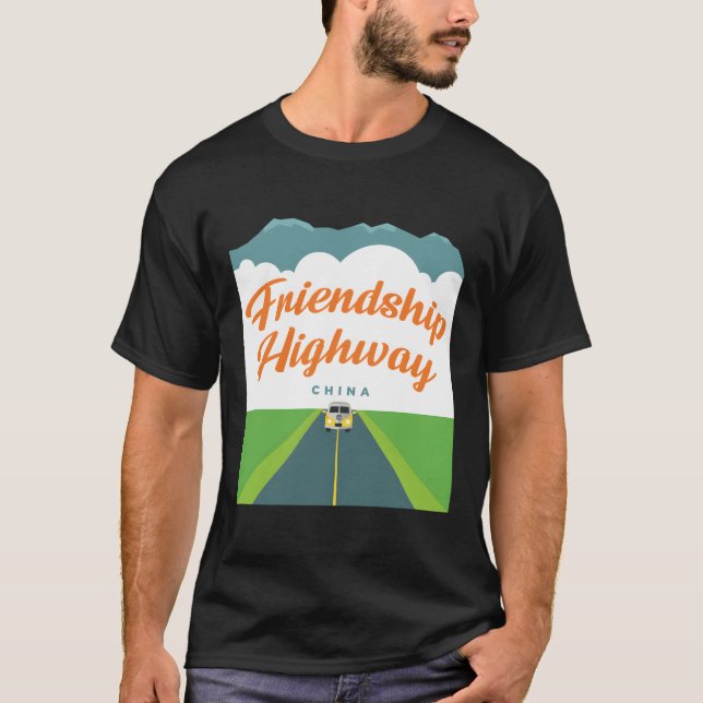 Camiseta Autoestrada da Amizade - Nepal - China (Frente)