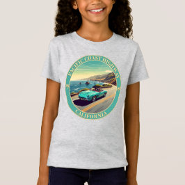 Camiseta Autoestrada da Costa do Pacífico na Califórnia