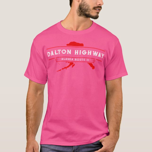 Camiseta Autoestrada Dalton - Alasca - Design 2 (Frente)