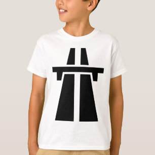 Camiseta Autoestrada, estrada, estrada - preto