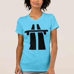Camiseta Autoestrada, estrada, estrada - preto