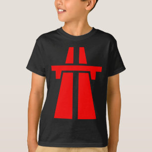 Camiseta Autoestrada, estrada, estrada - vermelho