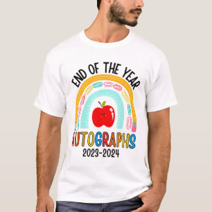 Camiseta Autográficos Do Ano 20232024 Último Dia Da Escola