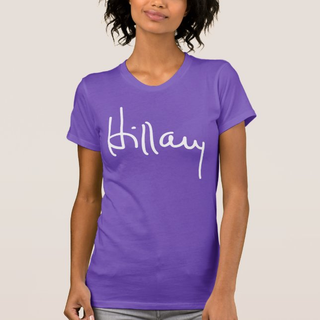 Camiseta Autografo Hillary Clinton (Frente)