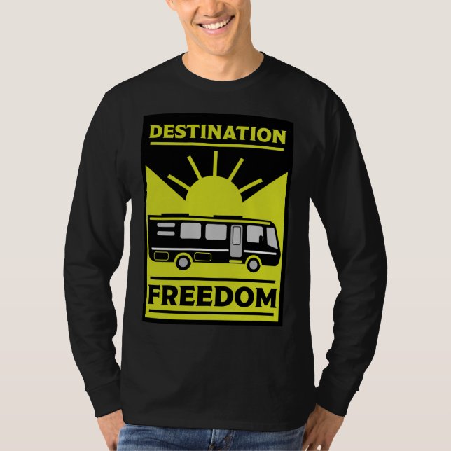 Camiseta Autohome Camping RV Freedom (Frente)