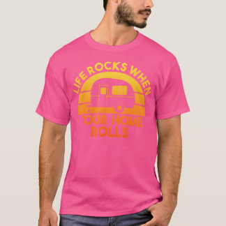 Camiseta Autohome Rv Camping Camper Life Foge Quando Seu H