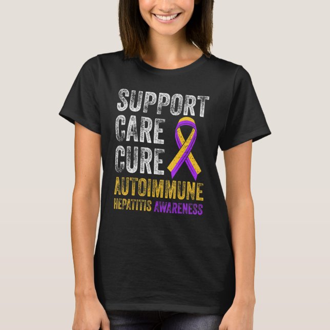 Camiseta Autoimunose Hepatite Sobrevivente 5 (Frente)