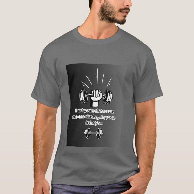 Camiseta "Automotivação: O poder está em suas mãos" (Frente)