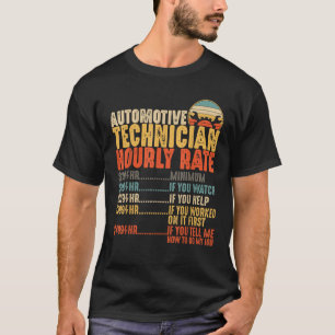 Camiseta Automotive Technician Oferece Taxa Horária Engraça