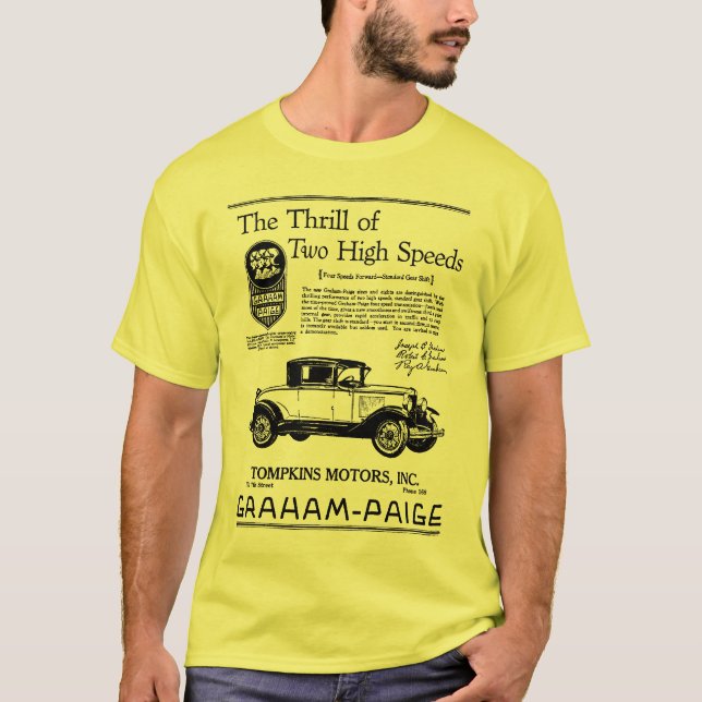 CAMISETA AUTOMÓVEL 1929 DE GRAHAM-PAIGE (Frente)