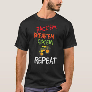 Camiseta Automóvel Automático Mecânico RC Car Racecar Car C