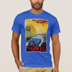 Camiseta Automóvel do en de Grece do La de Visitez