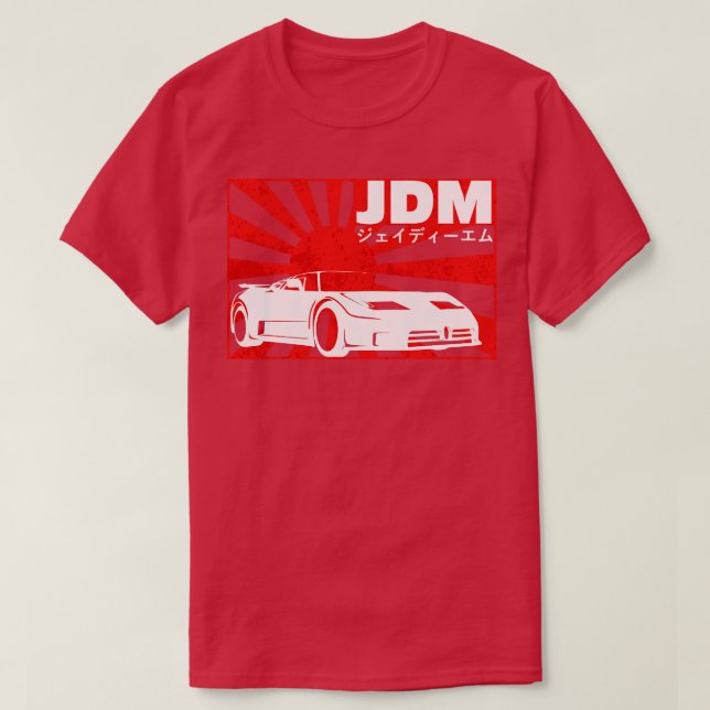 Camiseta Automóvel japonês - Carro do Mercado Interno (Frente do Design)
