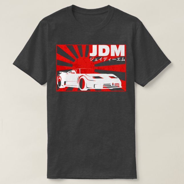 Camiseta Automóvel japonês - Carro do Mercado Interno (Frente do Design)