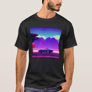 Camiseta Automóvel sintético ultrun retrowave futuresynics