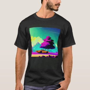 Camiseta Automóvel sintético ultrun retrowave futuresynics
