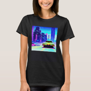Camiseta Automóvel sintético ultrun retrowave futuresynics