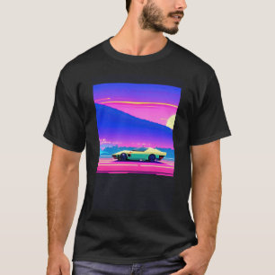 Camiseta Automóvel sintético ultrun retrowave futuresynics
