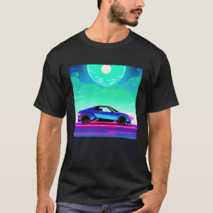 Camiseta Automóvel sintético ultrun retrowave futuresynics