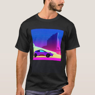 Camiseta Automóvel sintético ultrun retrowave futuresynics