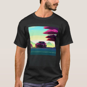 Camiseta Automóvel sintético ultrun retrowave futuresynics