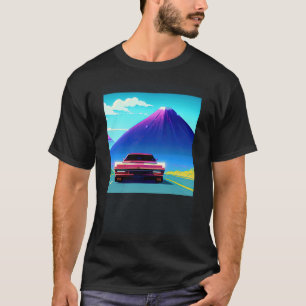 Camiseta Automóvel sintético ultrun retrowave futuresynics