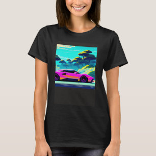 Camiseta Automóvel sintético ultrun retrowave futuresynics