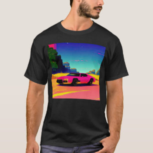 Camiseta Automóvel sintético ultrun retrowave futuresynics