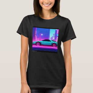 Camiseta Automóvel sintético ultrun retrowave futuresynics