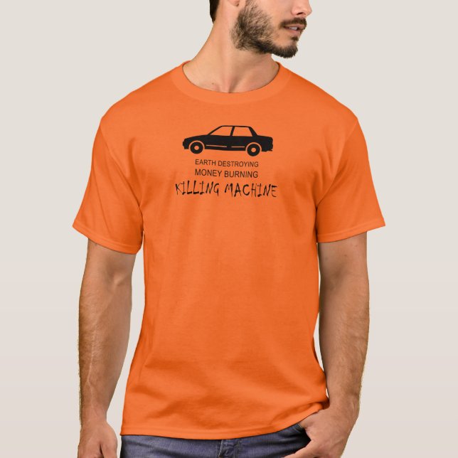 Camiseta Automóvel Terra Destruindo Máquina de Matança (Frente)
