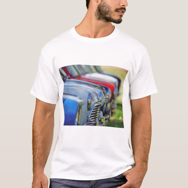Camiseta automóvel Vintage mini cooper (Frente)