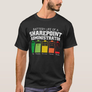 Camiseta Autonomia Da Bateria De Um Administrador Do Sharep