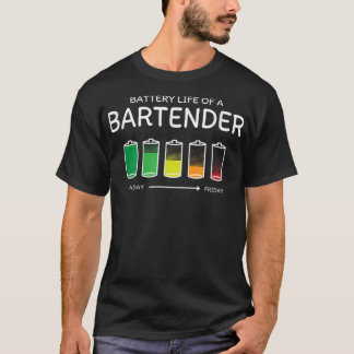 Camiseta Autonomia da bateria de um amigo do barman