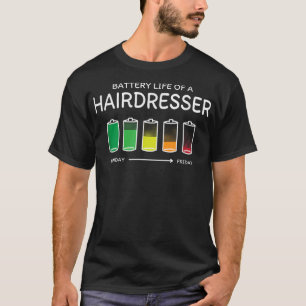 Camiseta Autonomia da bateria de um cabeleireiro amigo