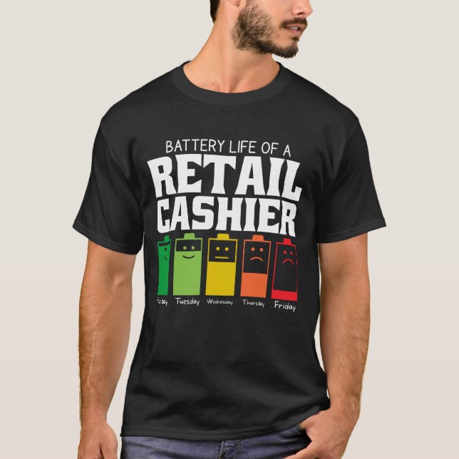 Camiseta Autonomia Da Bateria De Um Caixa De Retalho (Frente)