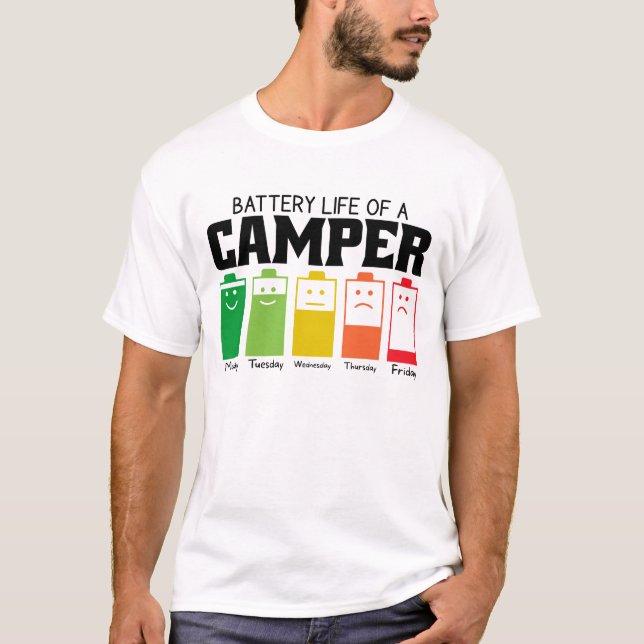 Camiseta Autonomia Da Bateria De Um Camper (Frente)