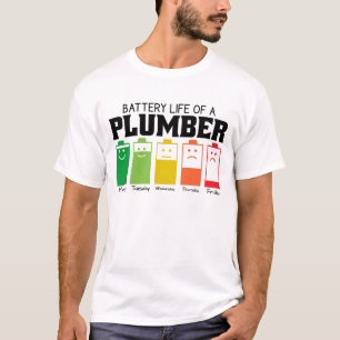 Camiseta Autonomia Da Bateria De Um Canalizador