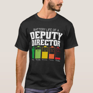 Camiseta Autonomia Da Bateria De Um Diretor-Adjunto
