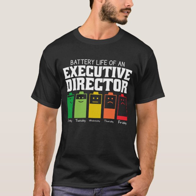 Camiseta Autonomia Da Bateria De Um Diretor Executivo (Frente)